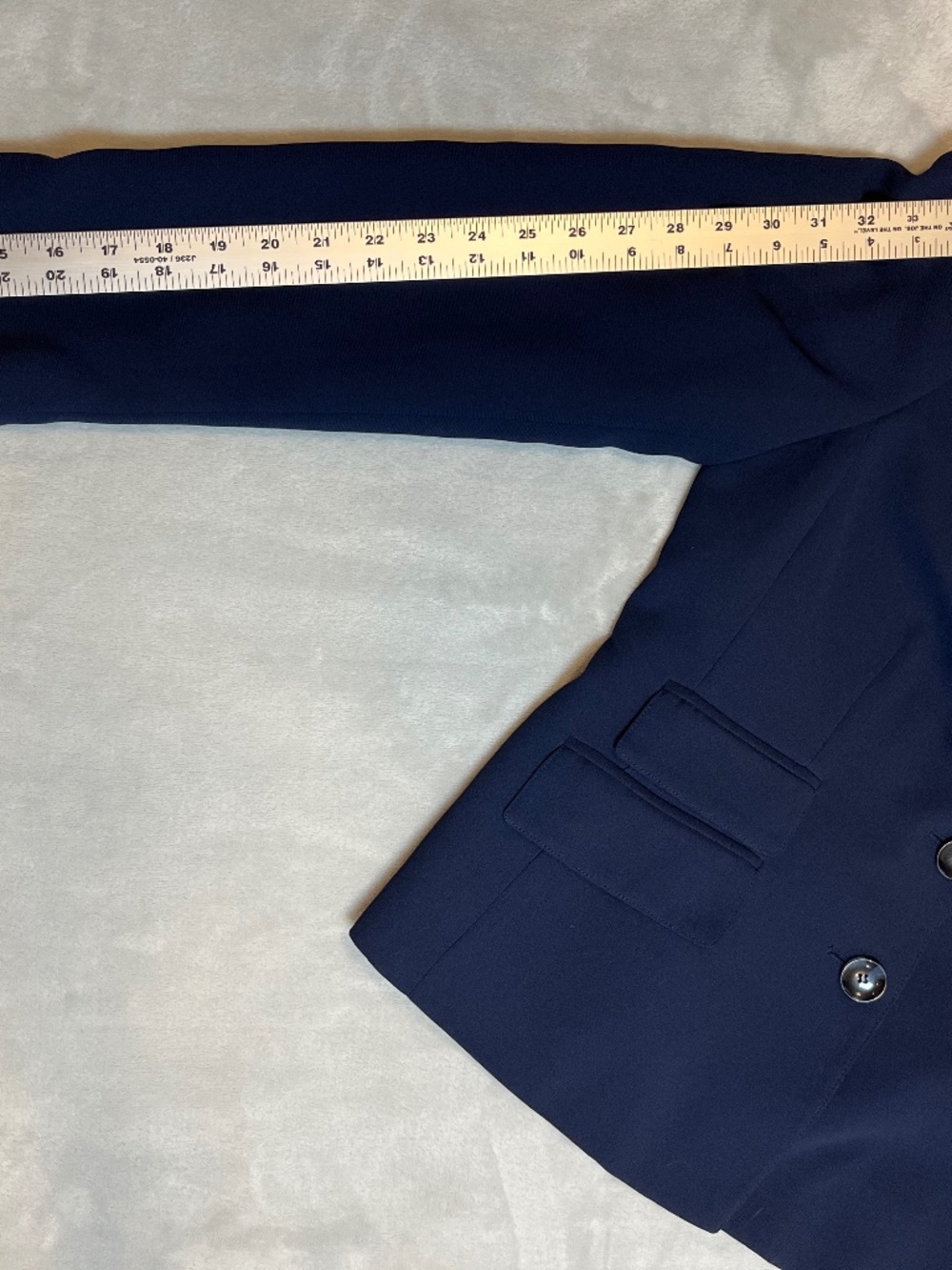 Womens Classic Schoolboy Blazer Navy Blue 14P Timeless Wardrobe Style Petite EUC - Picture 15 of 16